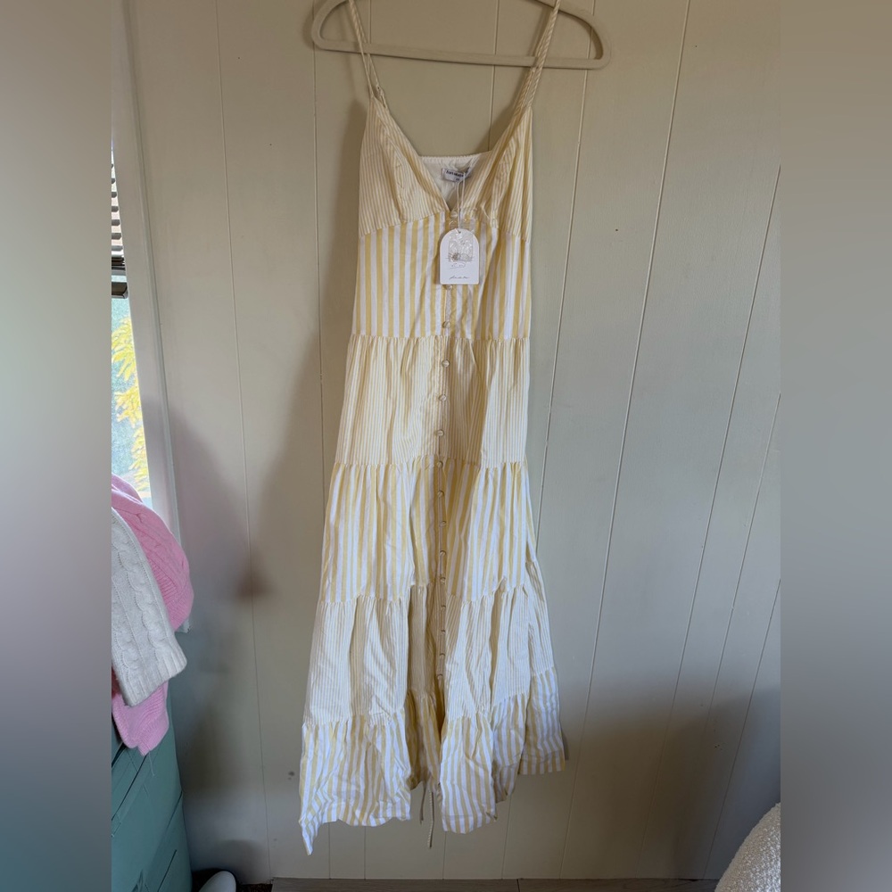 Picnic Season Maxi Dress Yellow - Picture 4 of 6